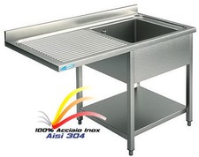 Lavello cm140x60x85 In Acciaio