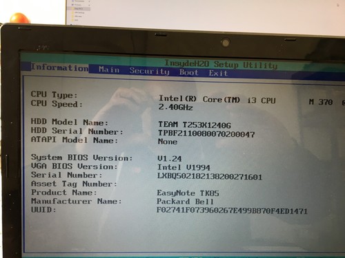Packard bell easynote tk85 - easynote, /