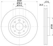 2x Mintex Discs Front fits
