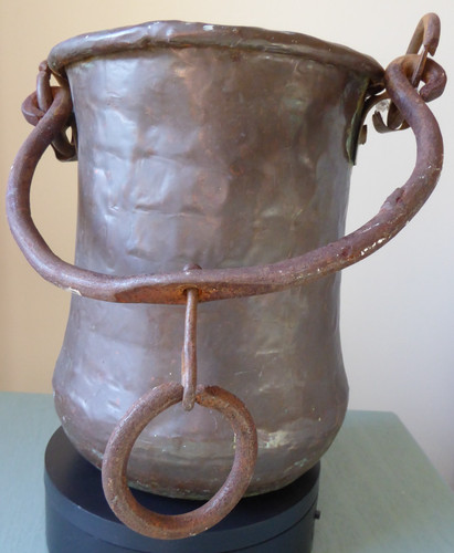 Antico secchio bollitore - , in