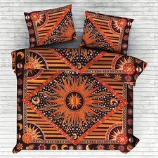 Set biancheria da letto queen size copripiumino mandala hippie zingaro indiano copripiumino boho