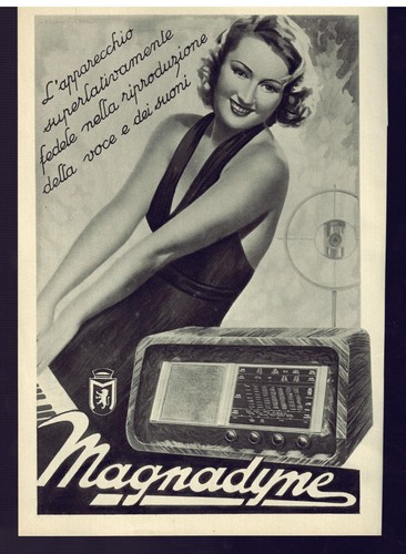 Magnadyne radio pubblicità - -,