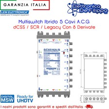 Multiswitch Ibrido 5 Cavi