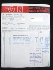 PUBBLICITA' FATTURA 1960