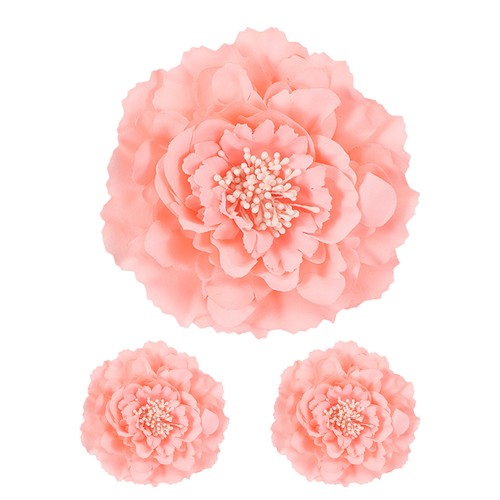 3pcs peony flowers - for, hair