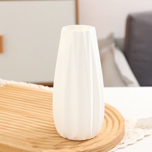 Vaso plastica bianco - bianco, con