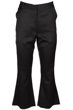 PANTALONE SVASATO RASO NERO