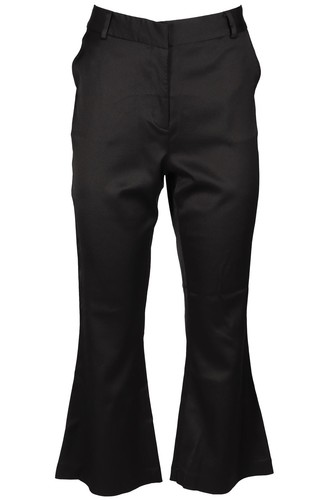 Pantalone svasato raso nero - pantalone,