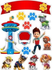 Topper torta commestibile - , paw
