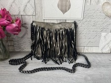 Borsa Zara in pelle con frange