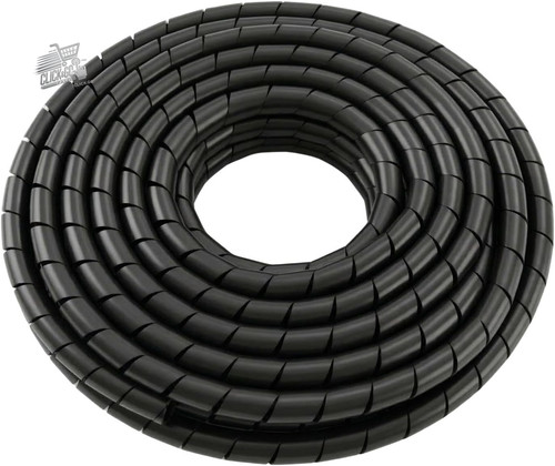 Guaina cavi spirale - cavi, nera