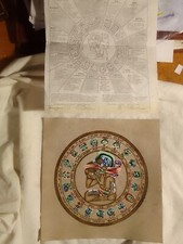 UN RARO  ' CALENDARIO MAYA ' ( SU PELLE DI DAINO ??? )    !!