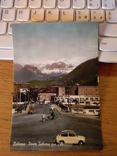 145315 VECCHIA CARTOLINA DI BOLZANO PONTE TALVERA SI VEDE FIAT 600