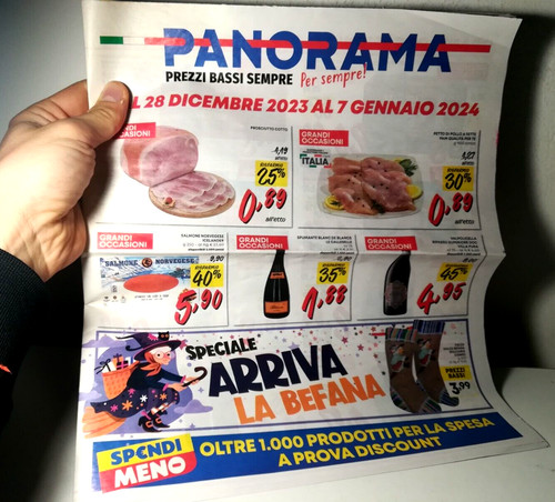Pubblicita volantino panorama - pubblicita',