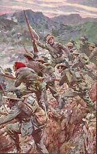 Z306) WW1 ASSALTO DI BERSAGLIERI ALLA BAIONETTA.