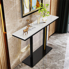 Tavolo consolle stretto bianco tavolo da corridoio credenza soggiorno marmo tavolino 