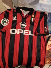 Baresi Maglia Calcio Milan Vintage 1996 Futbol Collection Match Player Jersey