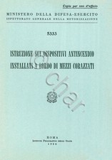 ESERCITO ITALIA - Dispositivi Antincendio Mezzi Corrazzati 1958 5333 Manual DVD