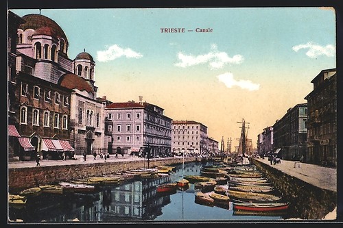 Cartolina trieste canale - canale,
