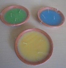 SET TRE CIOTOLE IN TERRACOTTA CON CITRONELLA CM 12