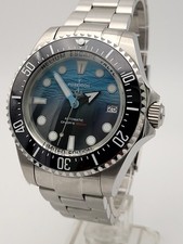 Orologio Poseidon 43mm Blu 'Sea Dweller' Subacqueo NH35 Seiko TMI Auto Movt 20atm