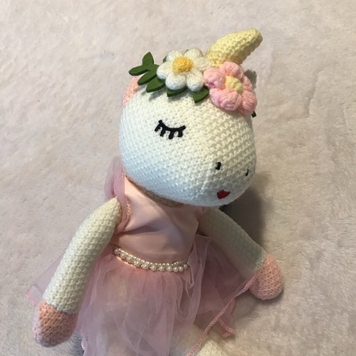 Unicorno ballerina uncinetto