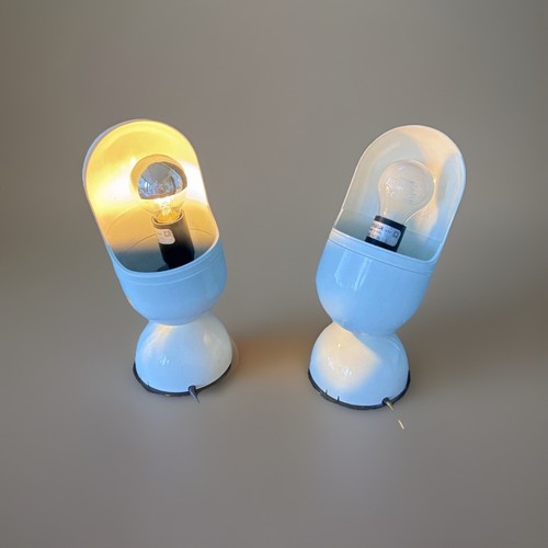 Paire lampe blanche space age - paire,