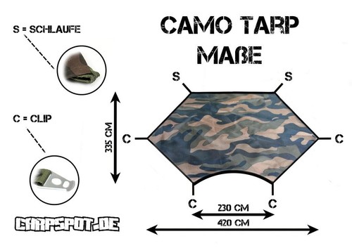 Camo telo 420 335cm - camo,