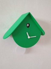 TITTI 2077 verde smeraldo Orologio cucu da parete stile contemporaneo Domeniconi