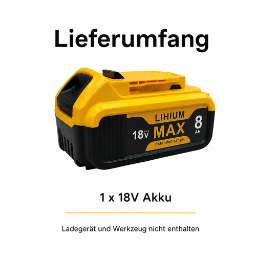 Batteria per dewalt 18v 8ah - per,