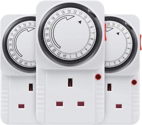 Timer plug ore bianco - in,