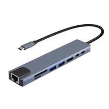 Hub USB C 8 in 1 con HDMI 4K