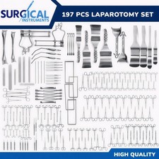 Set di strumenti chirurgici per laparotomia 197 pezzi strumenti medici tedeschi in acciaio inox