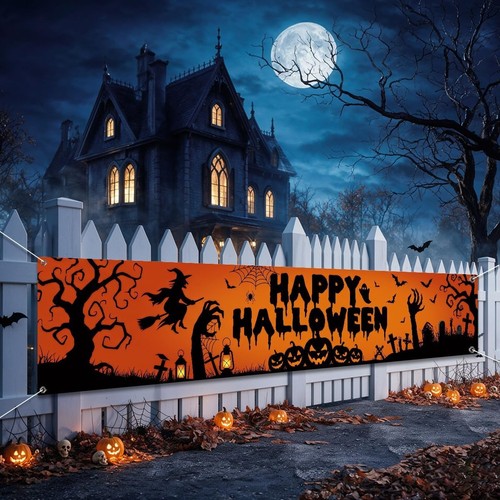 Striscione happy halloween - striscione,