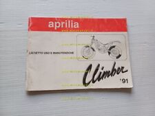 Aprilia Climber Trial 1991 manuale uso manutenzione libretto originale