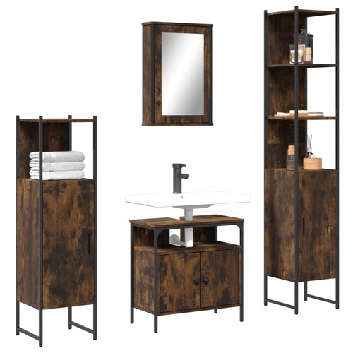 Vidaxl set mobili bagno 4 - set, da