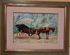 Walter Piacesi Olio Su Tela