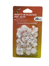x 20x Rivetti in Plastica Clip