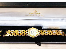 Vintage Sovereign Ladies MOP Diamanti Punzonati Argento Sterling - 23,5 mm