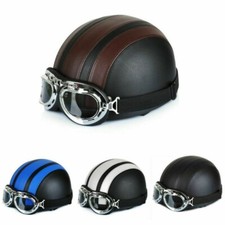 Motociclo sicurezza casco mezzo guscio scooter occhiali prova vento per Harley
