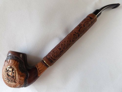 Wooden tobacco smoking - tobacco, pipe