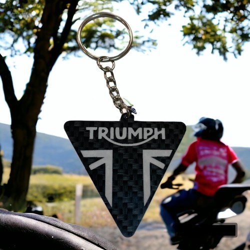 Portachiavi triumph carbon - portachiavi,