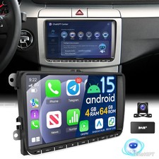 DAB Carplay Android 15 autoradio GPS KAM+ per VW GOLF 5 6 Touran EOS Tiguan Polo