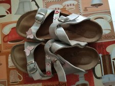 lotto 1360b scarpe sandalo primigi bimba bambina grigio n. 33-34 argento
