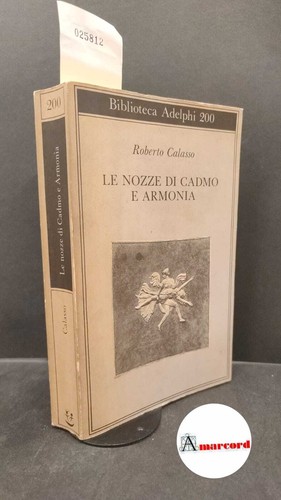 Calasso roberto nozze - le,