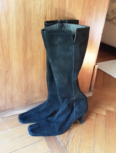 Stivali pelle scamosciati - stivali,