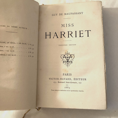 Maupassant miss harriet - maupassant,,