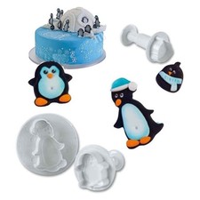 Kit 3 Stantuffi Pinguini Cake