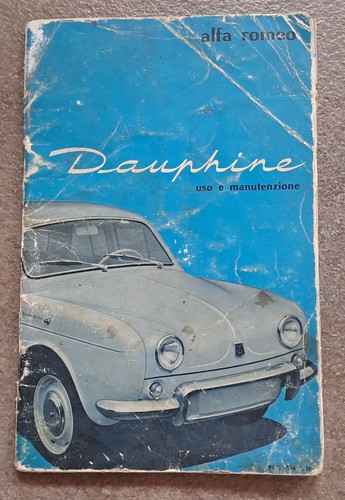 Alfa romeo dauphine - romeo, libretto