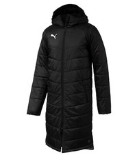 PUMA Liga Sideline Bench Jacket Long Calcio Parka Coach (655299 03) Nero